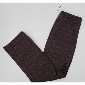 Harold's Pant Womens Sarah Sit Below Waist Brown Mandala Print Size 8